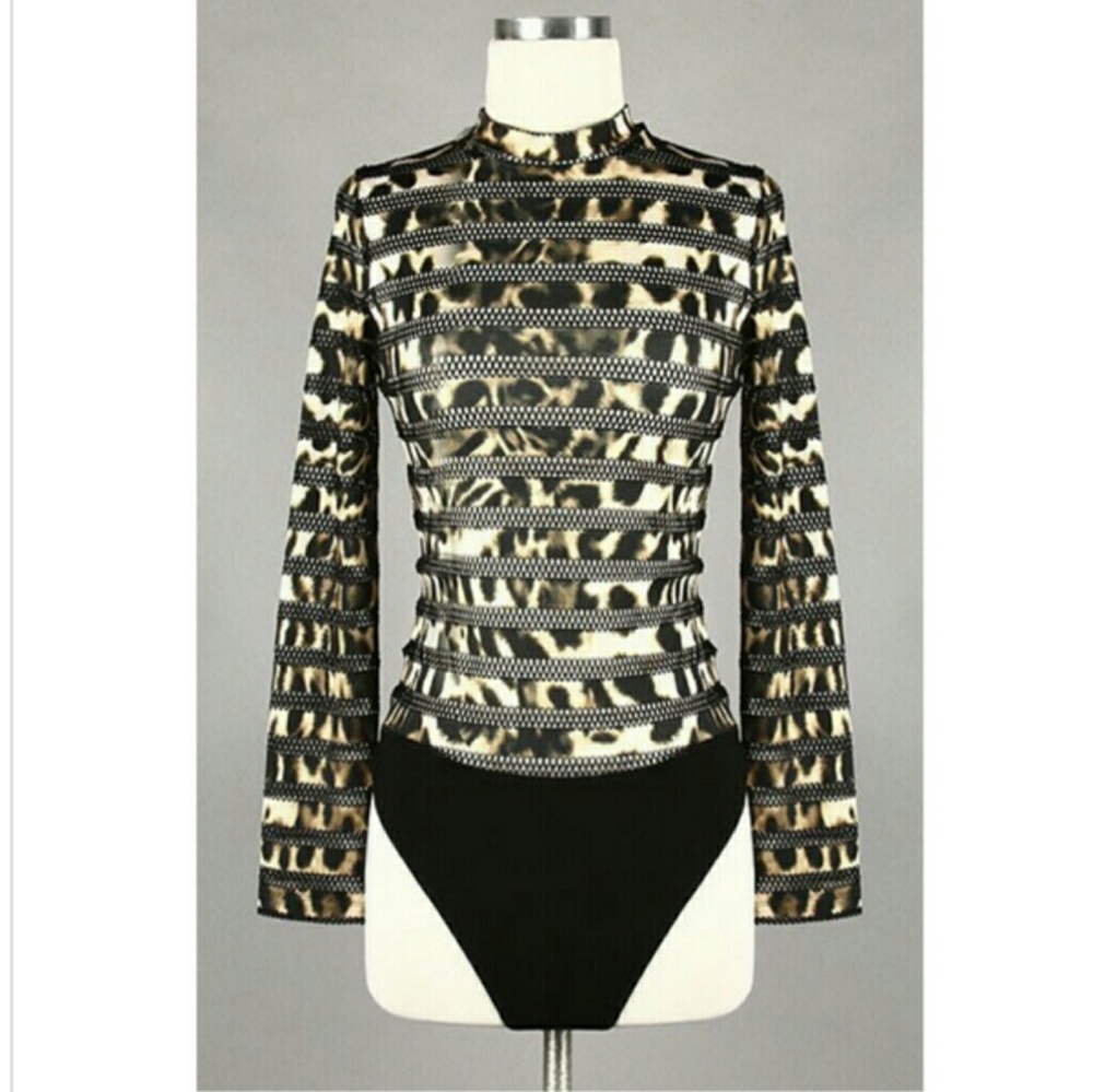 Leopard Print Bodysuit